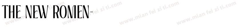 THE NEW ROMEN字体转换